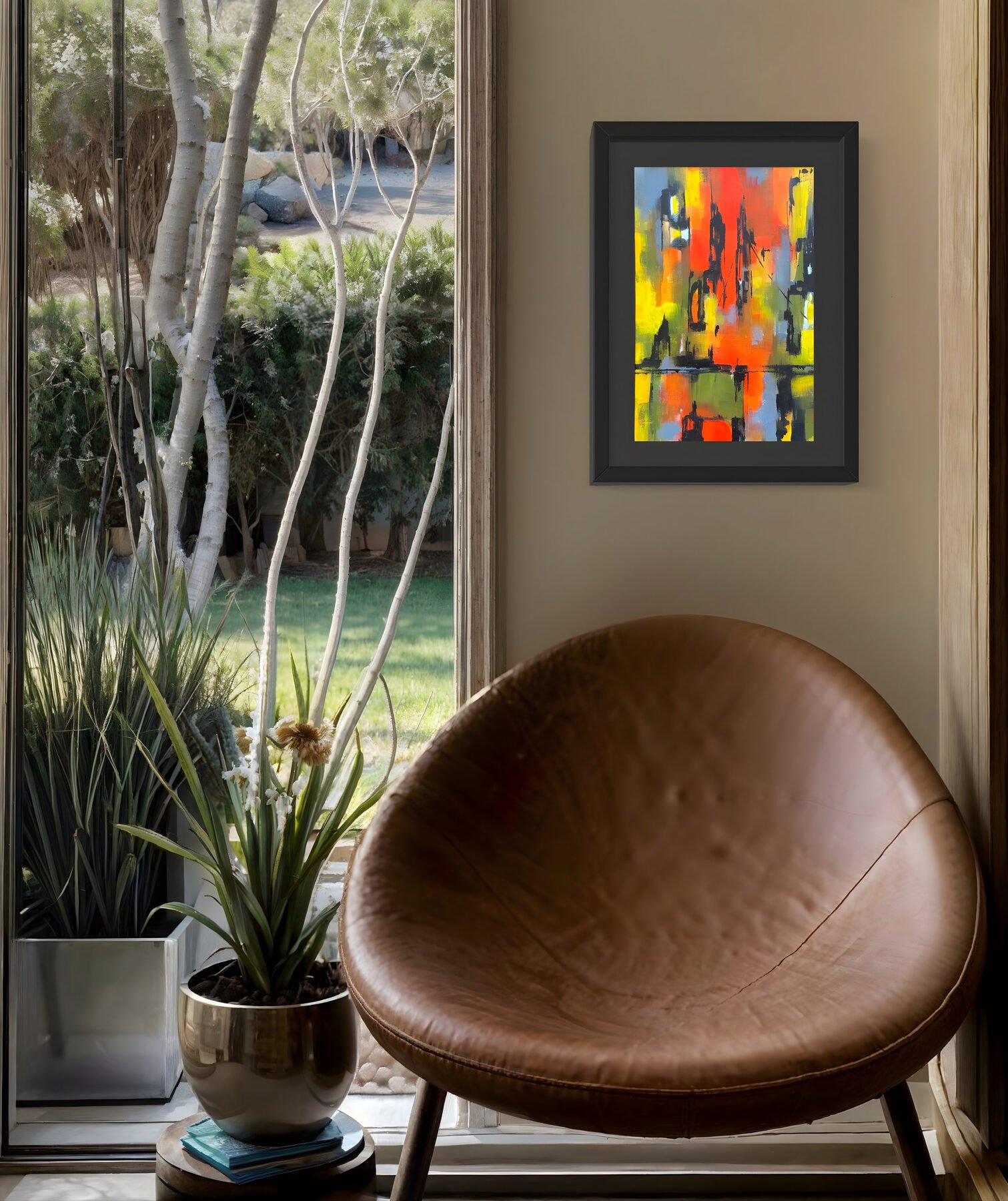 In the Haze Framed — in-room view