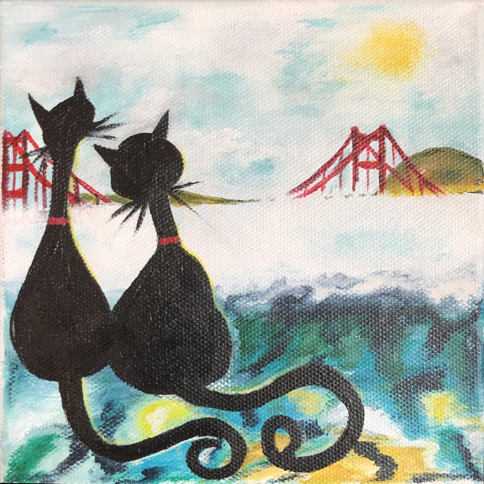 Golden Gate Clouds Kitties
