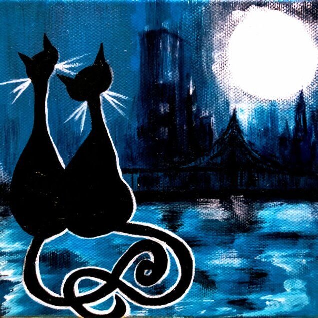 Moonlight Kitties — Kerry Pastine